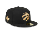 New Era Black Toronto Raptors 2023/24 City Edition Alternate 59FIFTY Fitted Hat