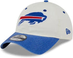 New Era 9TWENTY NFL Buffalo Bills Classic Sidescript Adjustable Hat - Cream