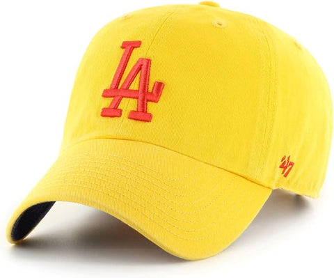 '47 MLB Clean Up Los Angeles Dodgers Yacht Club Adjustable Cap - Yellow