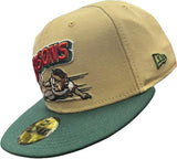 New Era 59FIFTY MiLB Buffalo Bisons Fitted Hat - Green/Vegas Gold