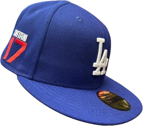 New Era MLB Los Angeles Dodgers Ohtani Sidepatch 59FIFTY Fitted Hat - Royal Blue