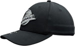 American Needle NHL Vancouver Canucks Alternate Skate Platinum E-Boss Stretch Fit Hat - Black