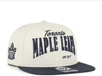 47 Toronto Maple Leafs Cream/Navy Chandler Captain Snapback Hat