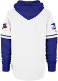 47 MLB Toronto Blue Jays Trifecta Shortstop Hoodie White/Blue - XXL