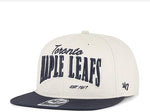 47 Toronto Maple Leafs Cream/Navy Chandler Captain Snapback Hat