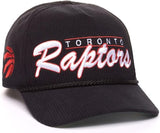 47 NBA Toronto Double Header Hitch Adjustable Snapback Hat - Black