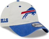 New Era 9TWENTY NFL Buffalo Bills Classic Sidescript Adjustable Hat - Cream