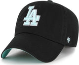 47 MLB Los Angeles Dodgers Black Mint Double Under Adjustable Clean Up Hat