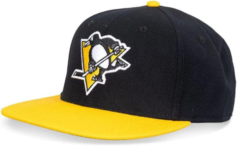 American Needle NHL Pittsburgh Penguins Wool Replica 400s Two Tone - Adjustable Snapback Hat Yellow/Black