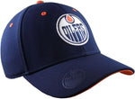 American Needle NHL Edmonton Oilers E-Boss Fitted Hat - Navy Blue