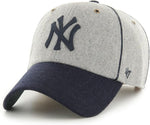 47 MLB New York Yankees  Brocke Clean Up Adjustable Cap - Grey/Navy