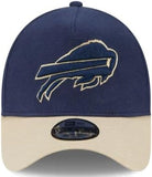 New Era 9FORTY A-Frame NFL Buffalo Bills Moleskin Crown Snapback Hat - Navy