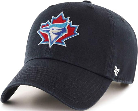 47 Clean Up MLB Toronto Blue Jays 1997 Alternate Retro Logo Adjustable Hat - Black