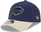 New Era 9FORTY A-Frame NFL Buffalo Bills Moleskin Crown Snapback Hat - Navy