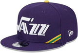 New Era NBA Utah Jazz Classic Edition 2023/24 9FIFTY Adjustable Snapback Hat - Purple