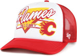 '47 NHL Calgary Flames Trucker Hang Out Adjustable Snapback Hat - Red