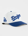 47 MLB Los Angeles Dodgers Cooperstown Double Header Script Shot Hitch Snapback