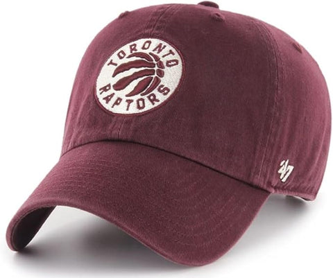 47 NBA Toronto Clean Up Adjustable Cap - Maroon