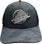 American Needle NHL Vancouver Canucks Camo Trucker Tonal Alt Skate - Black