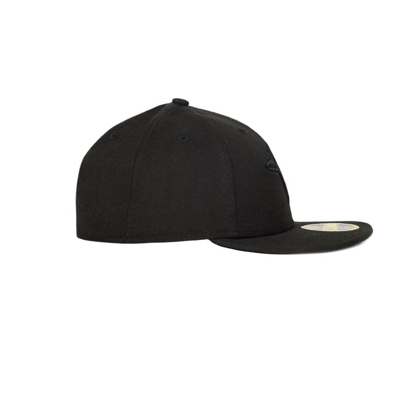 New era plain outlet black cap