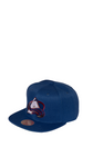 Men’s Mitchell & Ness Blue Colorado Avalanche Alternate Flip Snapback Hat