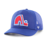 47 NHL Quebec Nordiques Trucker Adjustable Snapback Hat - Blue