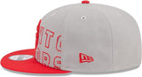 New Era NBA Toronto Raptors 2023 Draft 9FIFTY Snapback Hat - Gray/Red