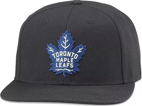 American Needle NHL Toronto Maple Leafs Wool Replica 400 Series Adjustable Snapback Hat Black