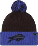 New Era NFL 2024 Buffalo Bills Social Justice Inspire Change Knit Pom Knit - Black/Blue