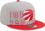 New Era NBA Toronto Raptors 2023 Draft 9FIFTY Snapback Hat - Gray/Red