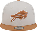 New Era 9FIFTY NFL Buffalo Bills Two Tone Color Pack Snapback Cap - Stone/Brown