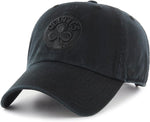 '47 NBA Boston Celtics Clean Up Adjustable Cap - Black on Black