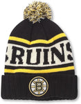 American Needle NHL Boston Bruins Pillow Line Pillow Line Knit Toque - Black