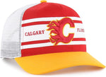 47 NHL Calgary Double Header Super Stripe Hitch RF Adjustable Snapback Hat - Red/Yellow