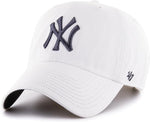 '47 MLB New York Yankees White Noise Clean Up Adjustable Hat - White/Charcoal
