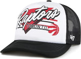 47 Trucker NBA Toronto Raptors Hang Out Mesh Back Adjustable Hat - Black/White