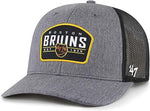 47 NHL Boston Slate Trucker Adjustable Snapback Hat - Grey/Black