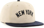 '47 MLB New York Yankees Fieldstone Captain RL Adjustable Snapback Hat - Beige/Black