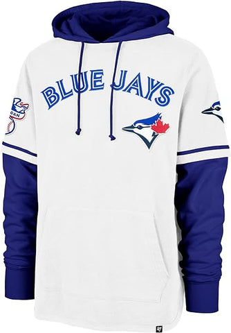 47 MLB Toronto Blue Jays Trifecta Shortstop Hoodie - White/Blue