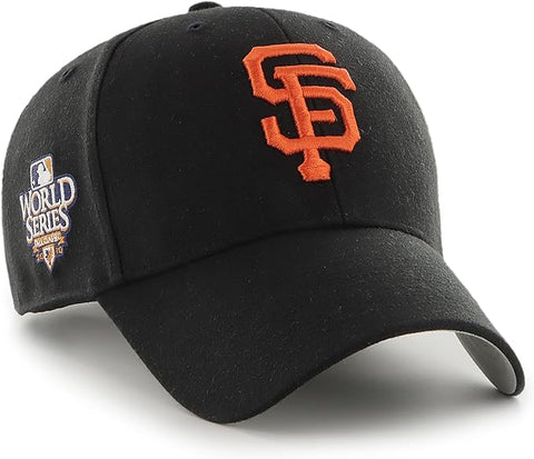 47 Men's San Francisco Giants Cooperstown World Series Sure Shot MVP Adjustable Hat - One Size Black