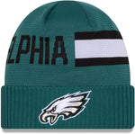 New Era NFL Philadelphia Eagles 2024 Cold Weather Tech Knit Beanie - Forest Green