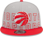 New Era NBA Toronto Raptors 2023 Draft 9FIFTY Snapback Hat - Gray/Red