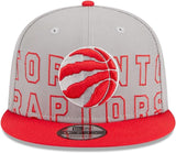 New Era NBA Toronto Raptors 2023 Draft 9FIFTY Snapback Hat - Gray/Red