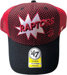 47 NBA Toronto Raptors MVP Youth Comic Mesh Back Adjustable Hat - Red