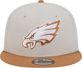 New Era 9FIFTY NFL Philadelphia Eagles Two Tone Color Pack Snapback Cap - Stone/Brown