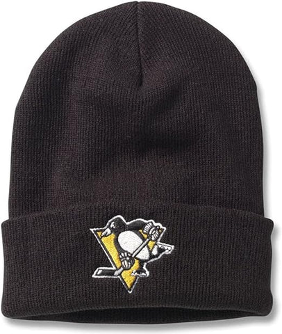 American Needle NHL Pittsburgh Penguins Knit Cuffed Hat - Black