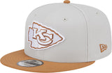 New Era 9FIFTY NFL Kanas City Chiefs Two Tone Color Pack Snapback Cap - Stone/Brown