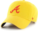 '47 Clean Up MLB Atlanta Braves Yacht Club Adjustable Cap - Yellow