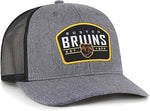 47 NHL Boston Slate Trucker Adjustable Snapback Hat - Grey/Black