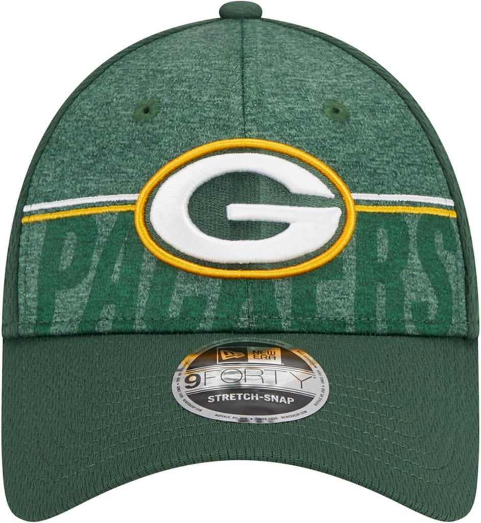 New Era NFL Green Bay Packers 2020 Sideline Home 9Forty Stretch Snapback Cap